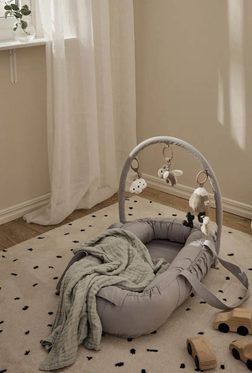 Alice &  Fox ASTRID Babynest, Ljusgrå