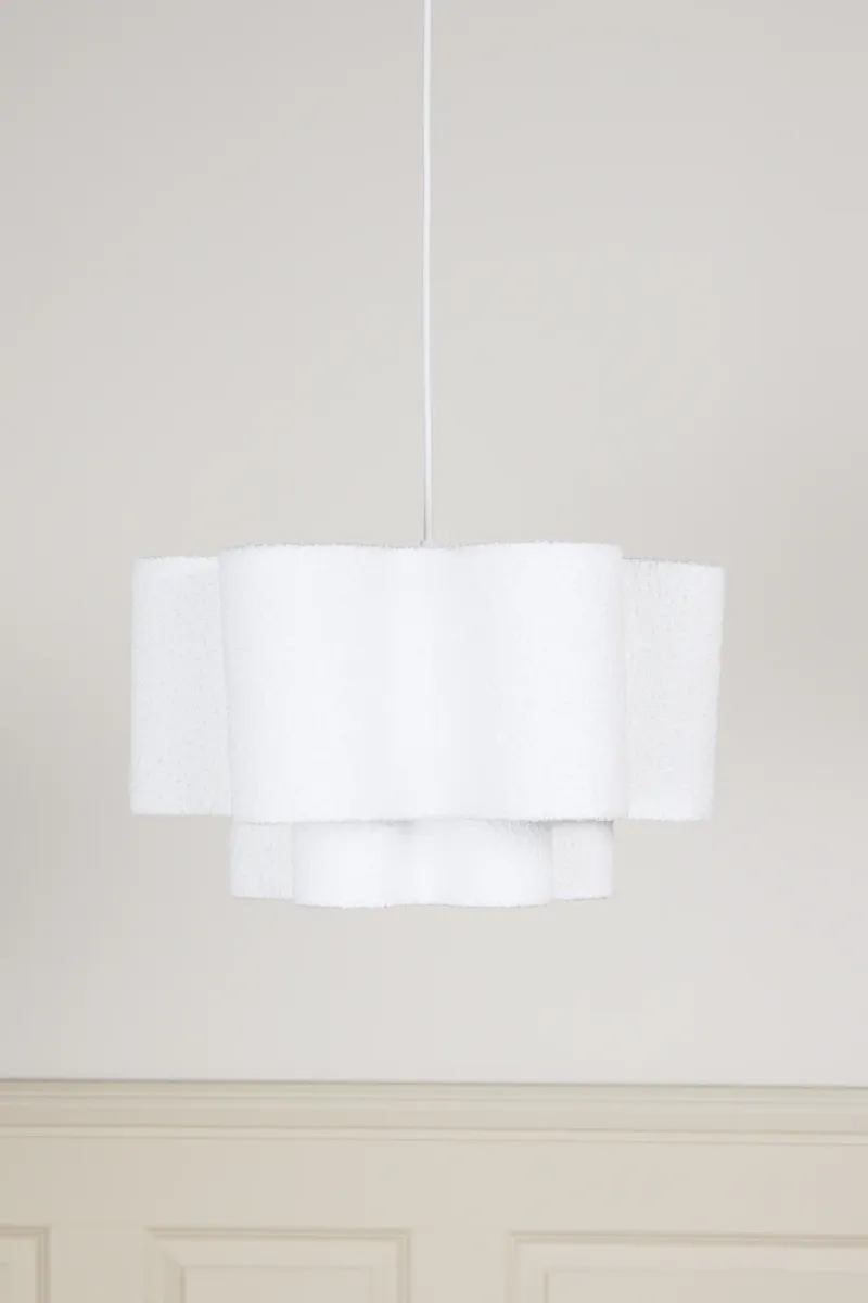 Alice &  Fox Bloom Lampskärm, White Teddy