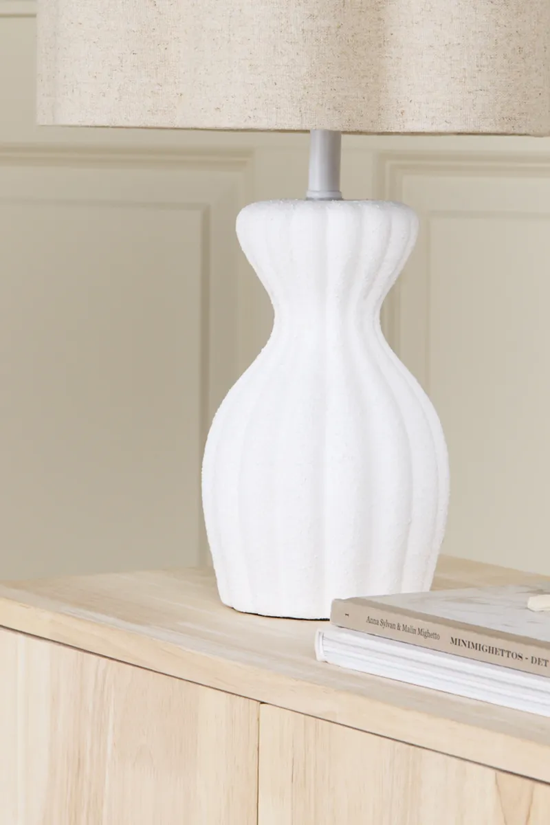 Alice &  Fox Curve Lampfot, Chalk White