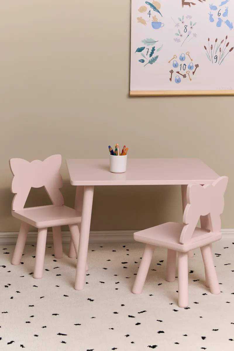 Alice &  Fox MILA Bord och Stolar, Rosa