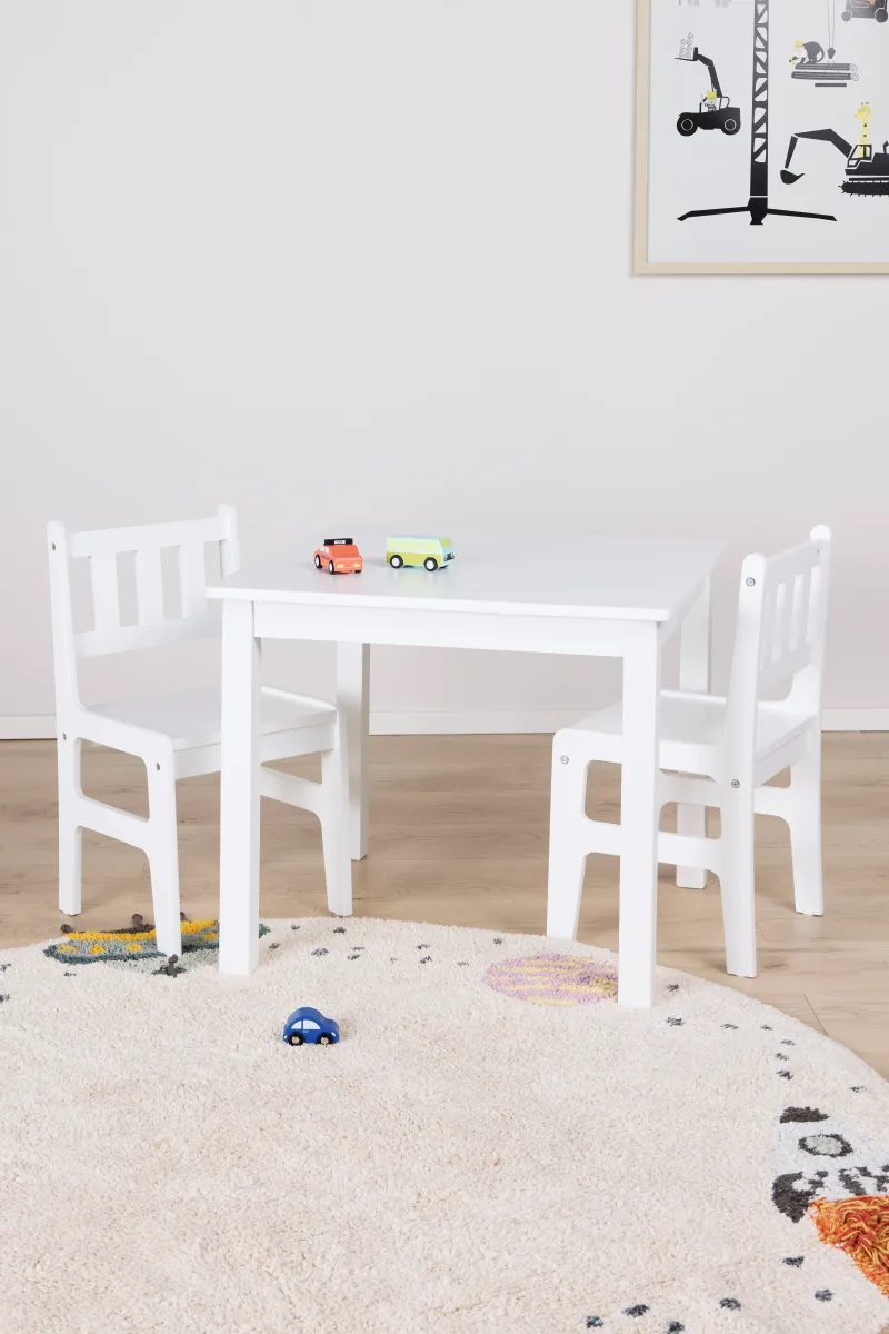 Alice &  Fox Table &  Chair SIENA, White