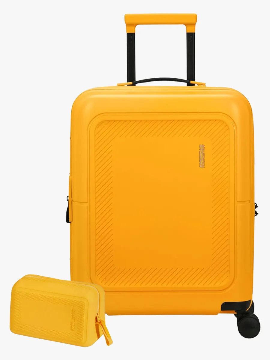 American Tourister Dashpop Resväska 41-47L &  Necessär POP, Golden Yellow