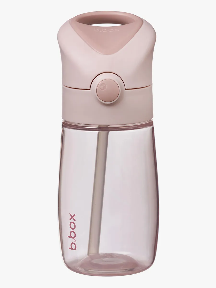 b.box Vattenflaska 380 ml med Sugrör, Blush Crush