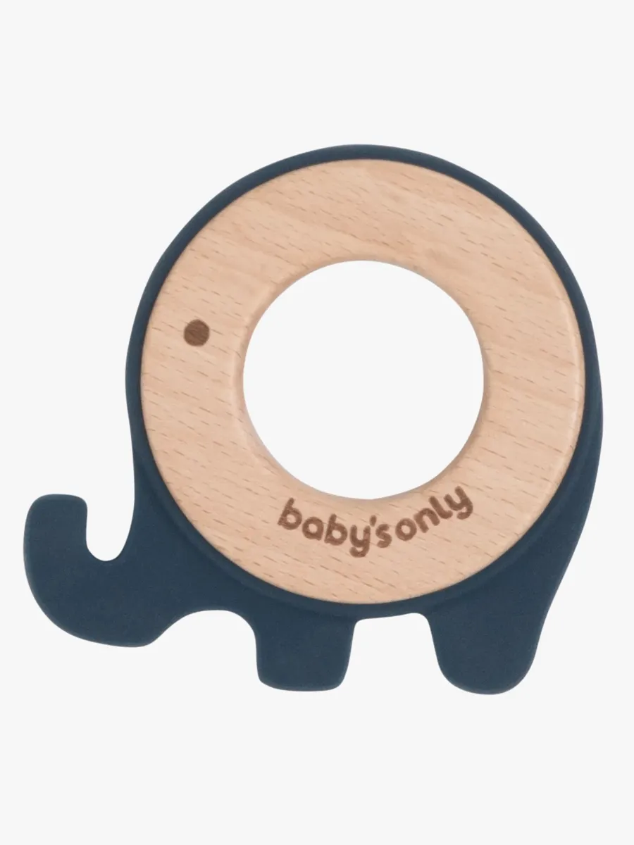 Baby's Only Elephant Bitring, Vintage Blue