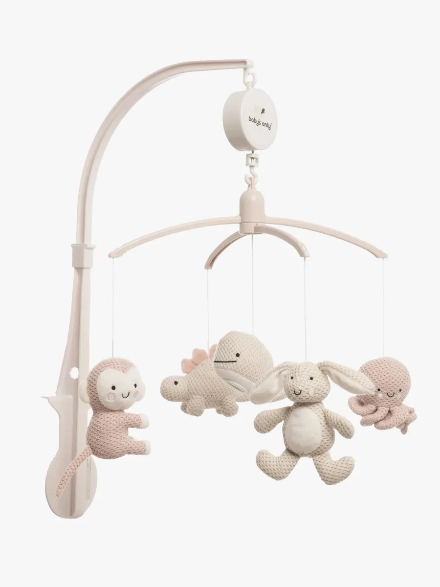 Baby's Only Musikmobil Animals, Old Pink/Warm Linen