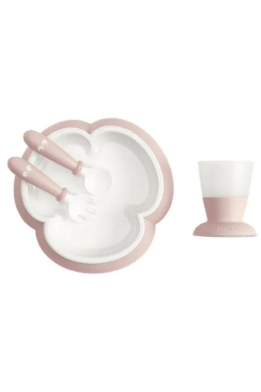 Babybjörn barnservis 4 delar, blekrosa