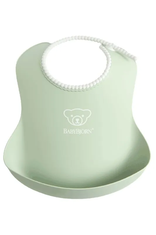 Babybjörn haklapp 1-pack, blekgrön