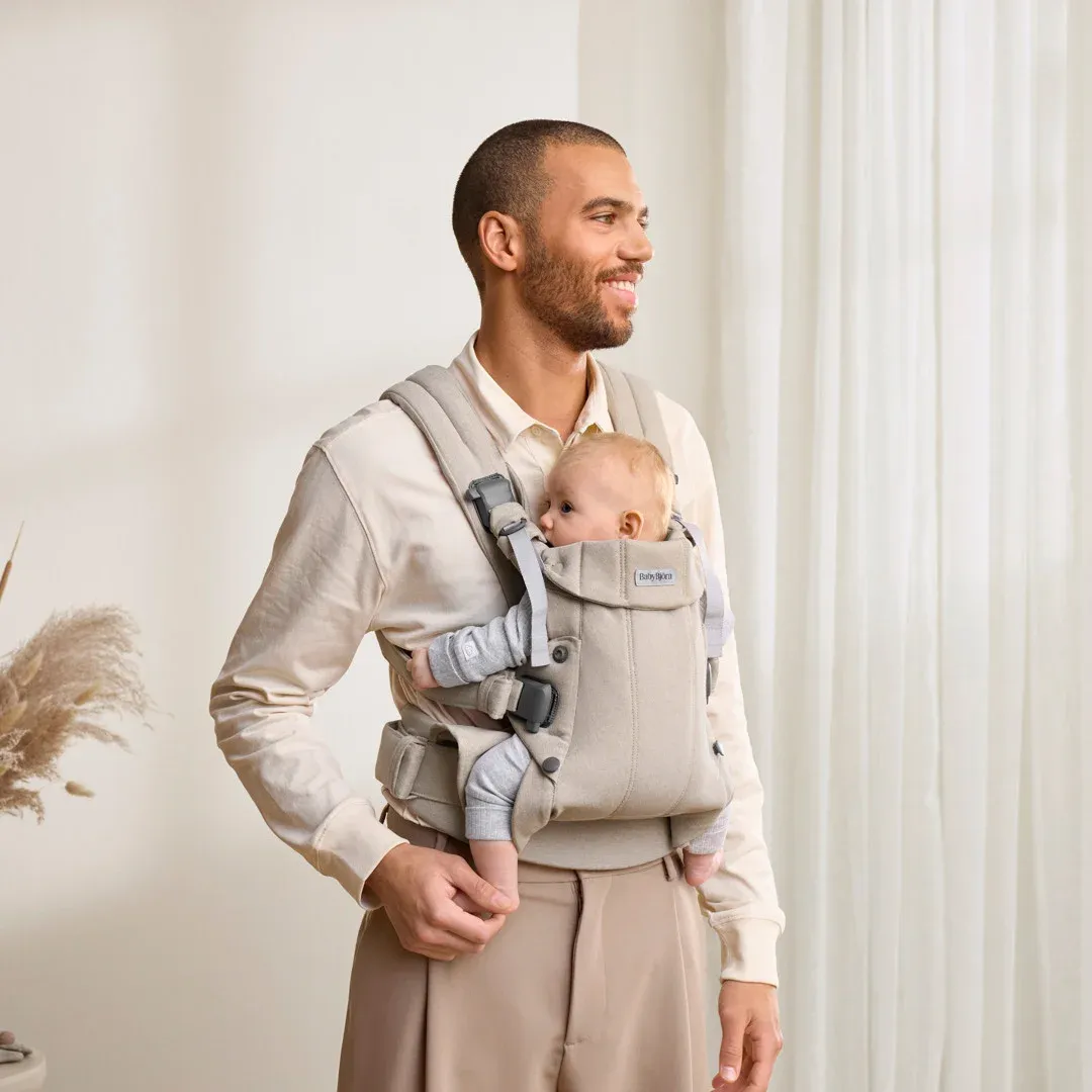 BabyBjörn Harmony Bärsele Vävd, Light Beige Melange