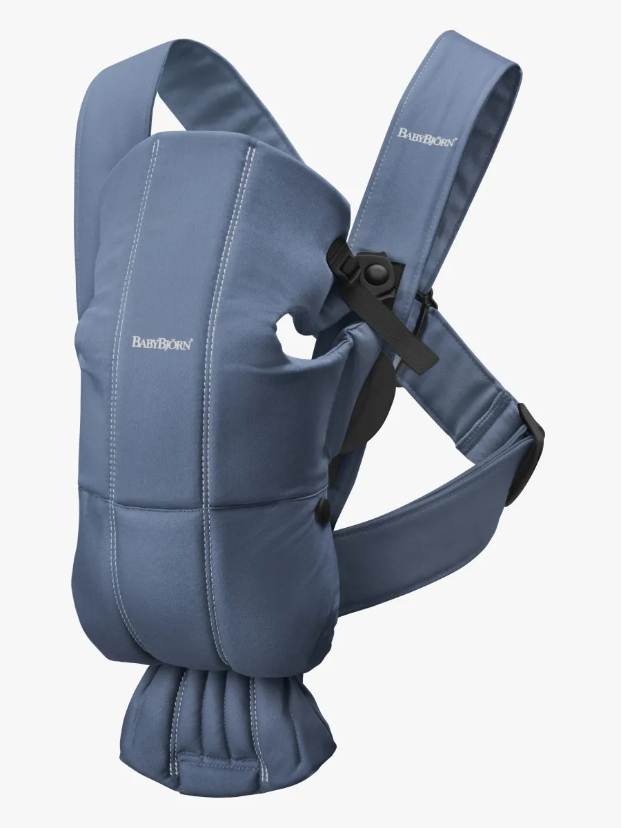 Babybjörn Mini Bärsele Vävd, Blå
