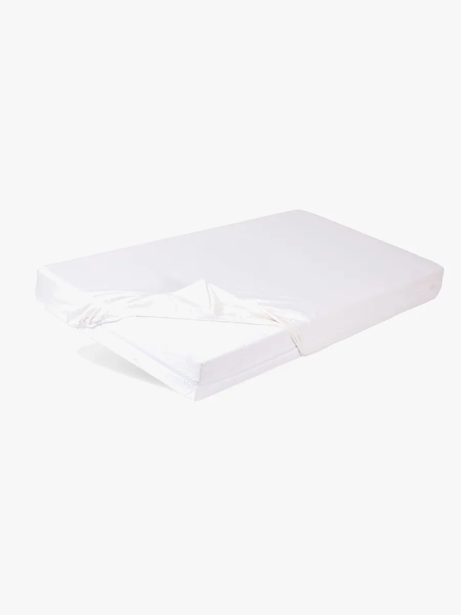 BabyMatex Jersey Dra-på-lakan 80x160, Vit