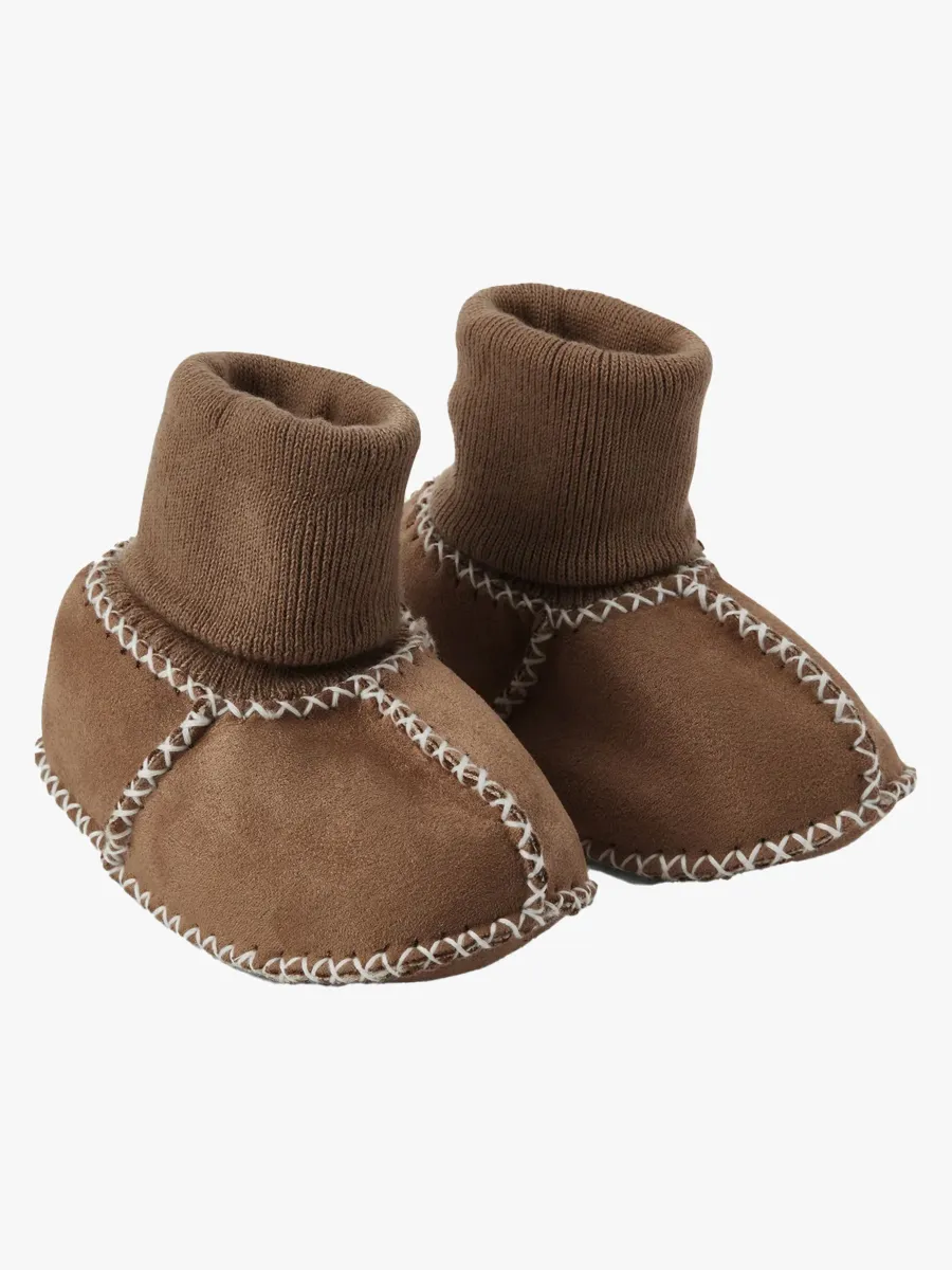 BabyMocs Cosy Mocs Tossor, Chocolate, 0-6 mån