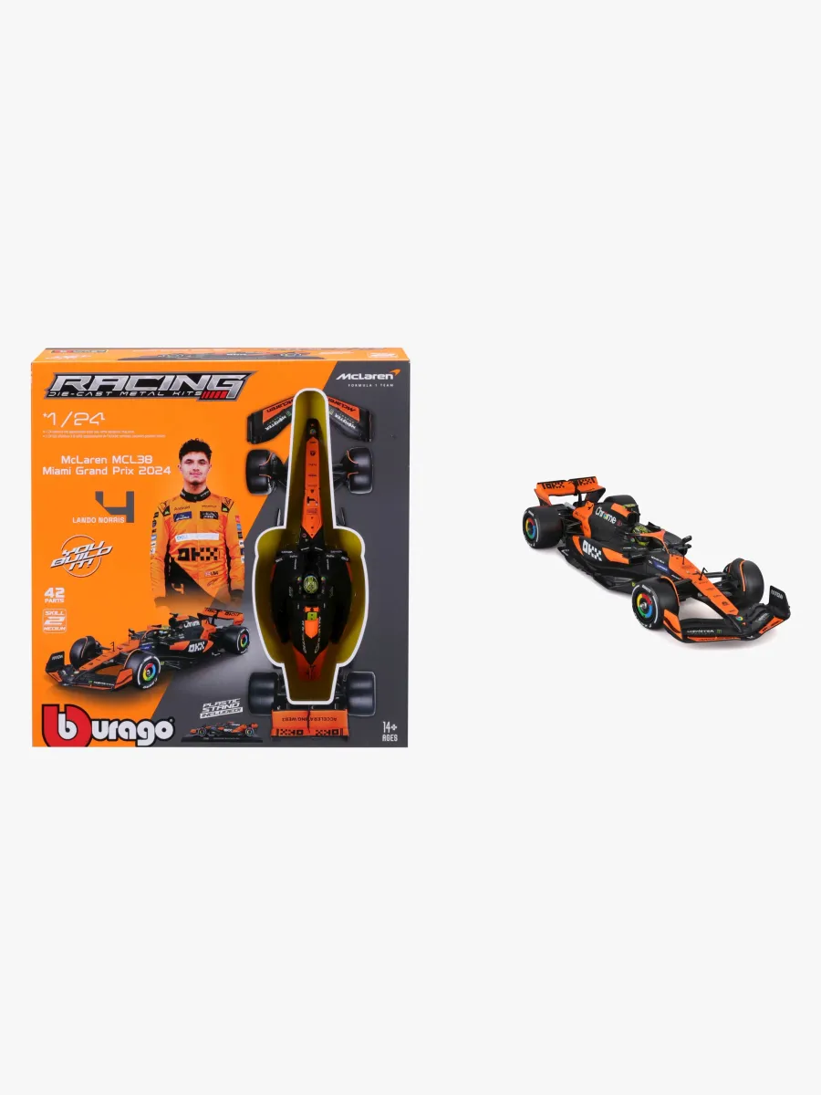 Bburago F1 Mclaren MCL38 Modellkit Norris #4 1:24
