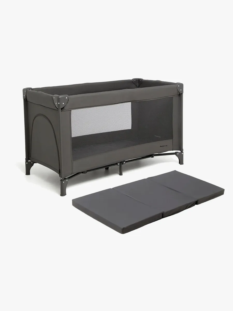 Beemoo CARE QuickFold Resesäng inkl. Madrass, Slate