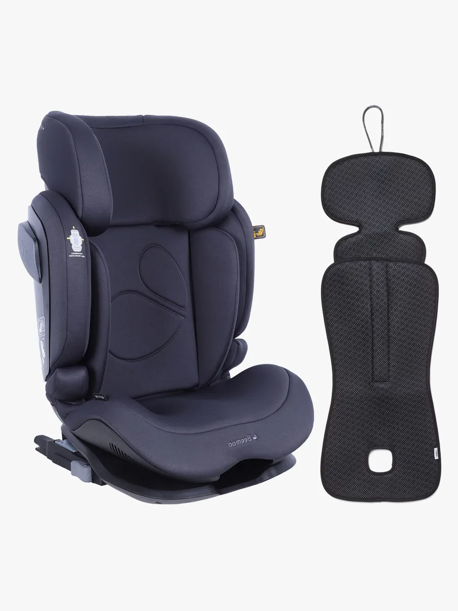 Beemoo Recline i-Size Bältesstol inkl. Ventilerande Dyna, Anthracite