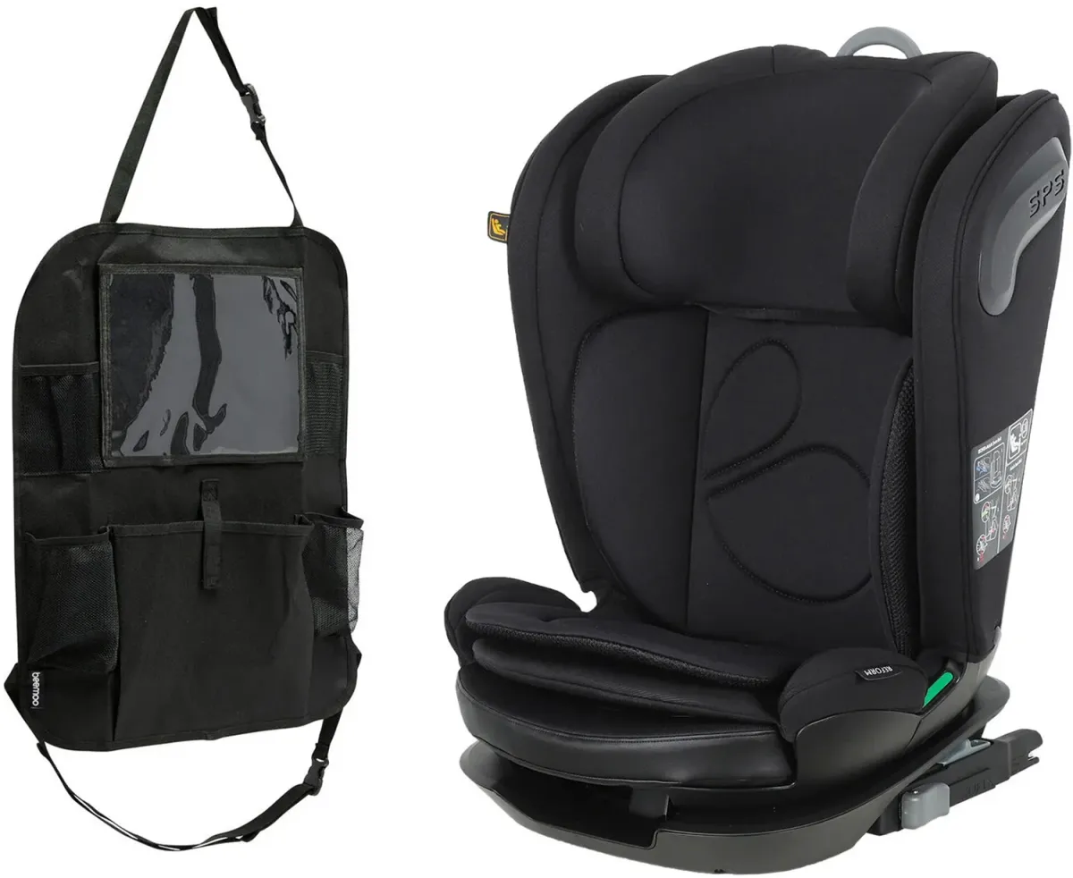 Beemoo Reform ISOFIX Bältesstol  Inkl. Smart Organizer, Black Stone