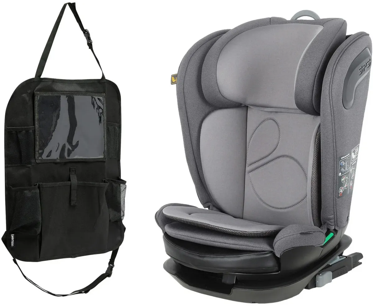 Beemoo Reform ISOFIX Bältesstol  Inkl. Smart Organizer, Mineral Grey