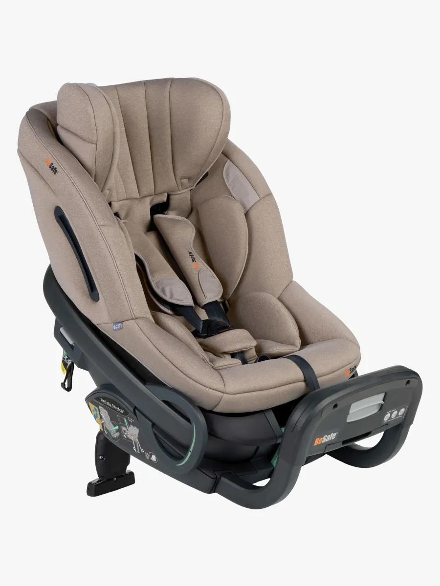 BeSafe Stretch² Bilbarnstol, Dark Sand Soft Breeze