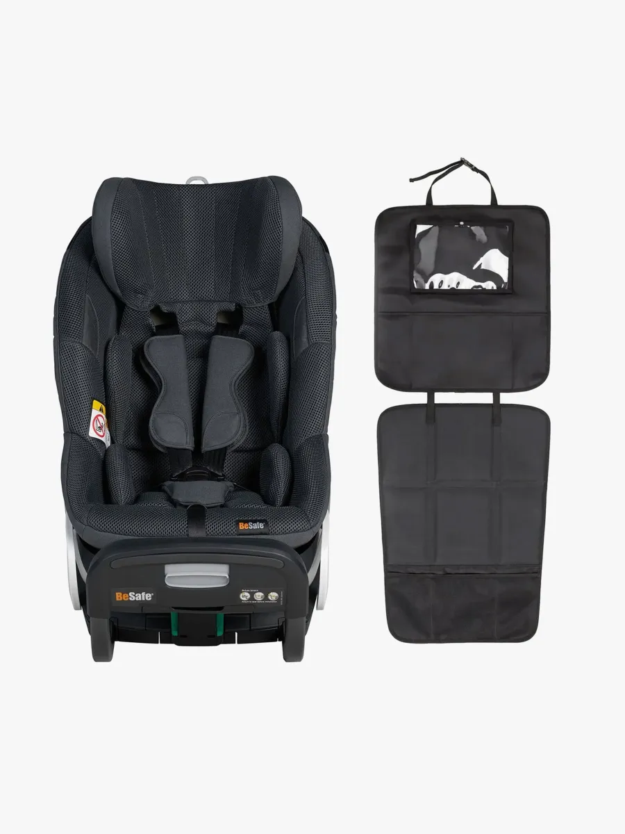 BeSafe Stretch Bilbarnstol inkl. Beemoo 3-in-1 Sparkskydd, Anthracite Mesh