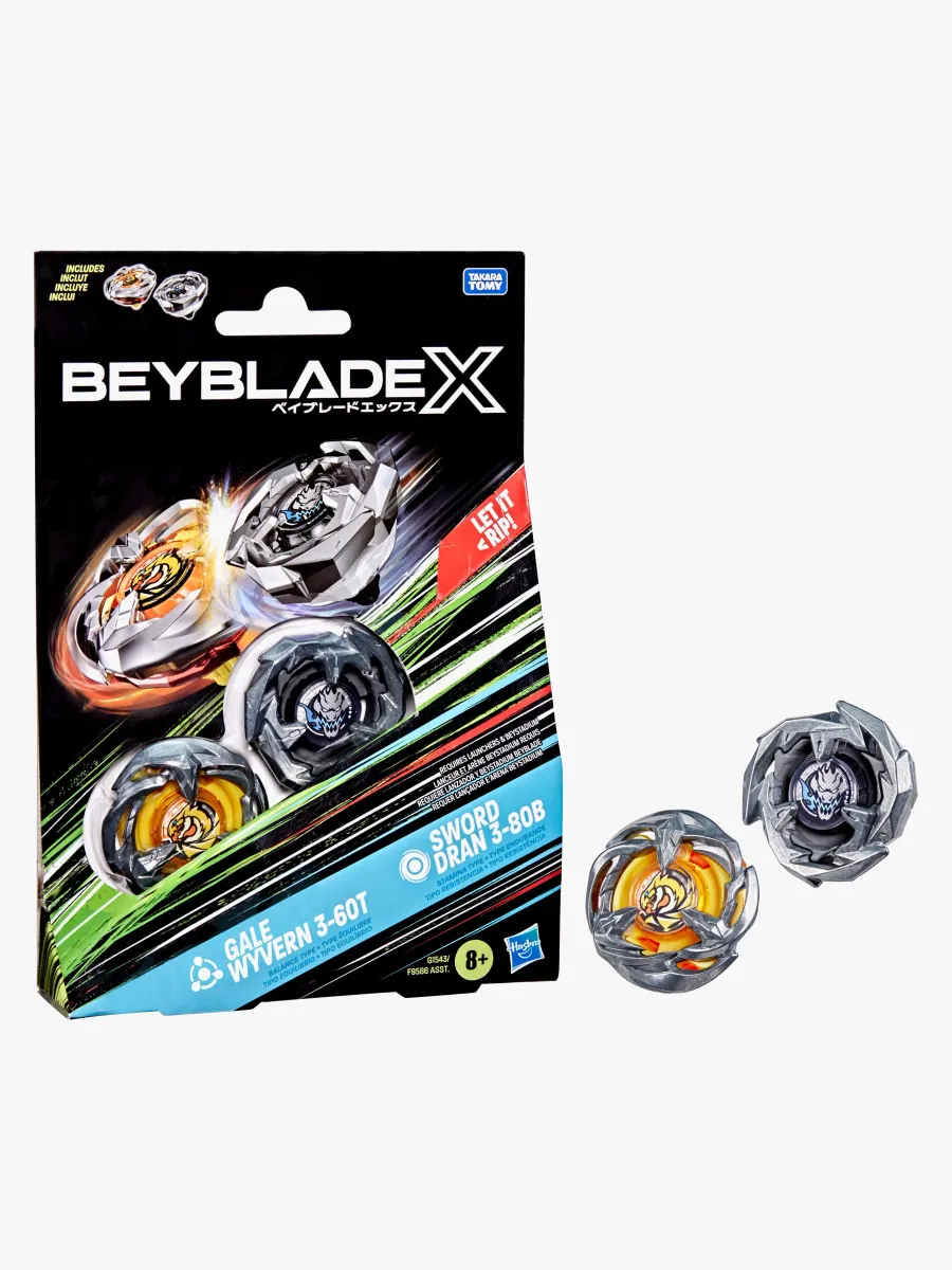 Beyblade Gale Wyvern &  Sword Dran Snurror 2-Pack