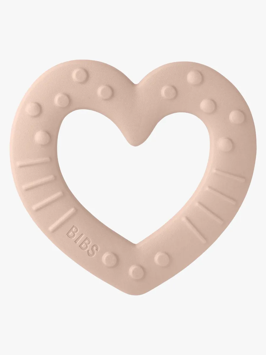 BIBS Bitleksak Baby Bitie Heart,  Blush