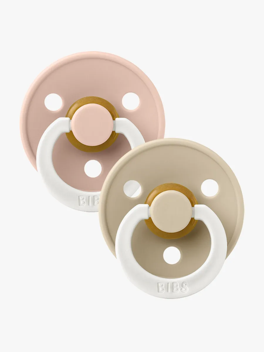 BIBS napp Colour Night 2-pack 6-18 mån, blush/vanilla night