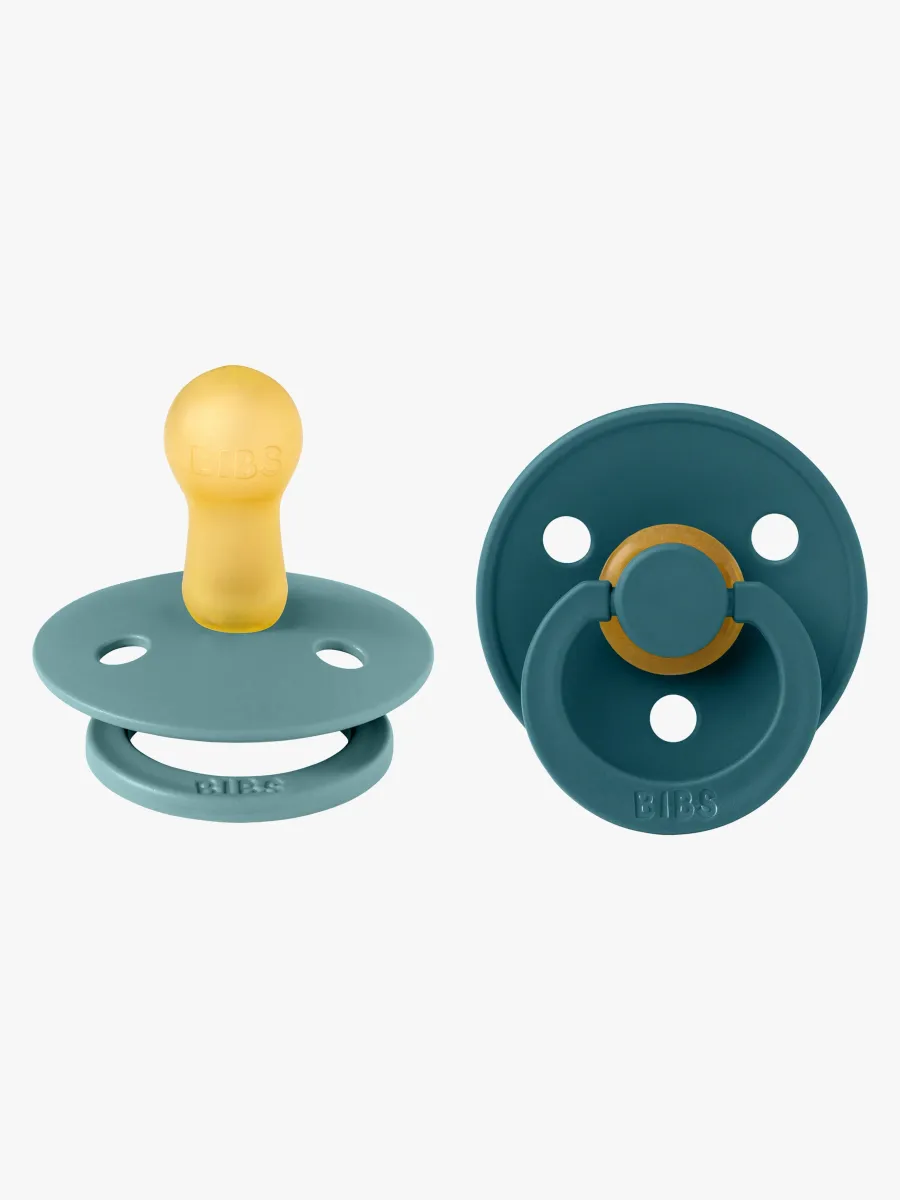 BIBS Colour Napp 2-Pack Latex Stl 2 Rund, Island Sea/Forest Lake