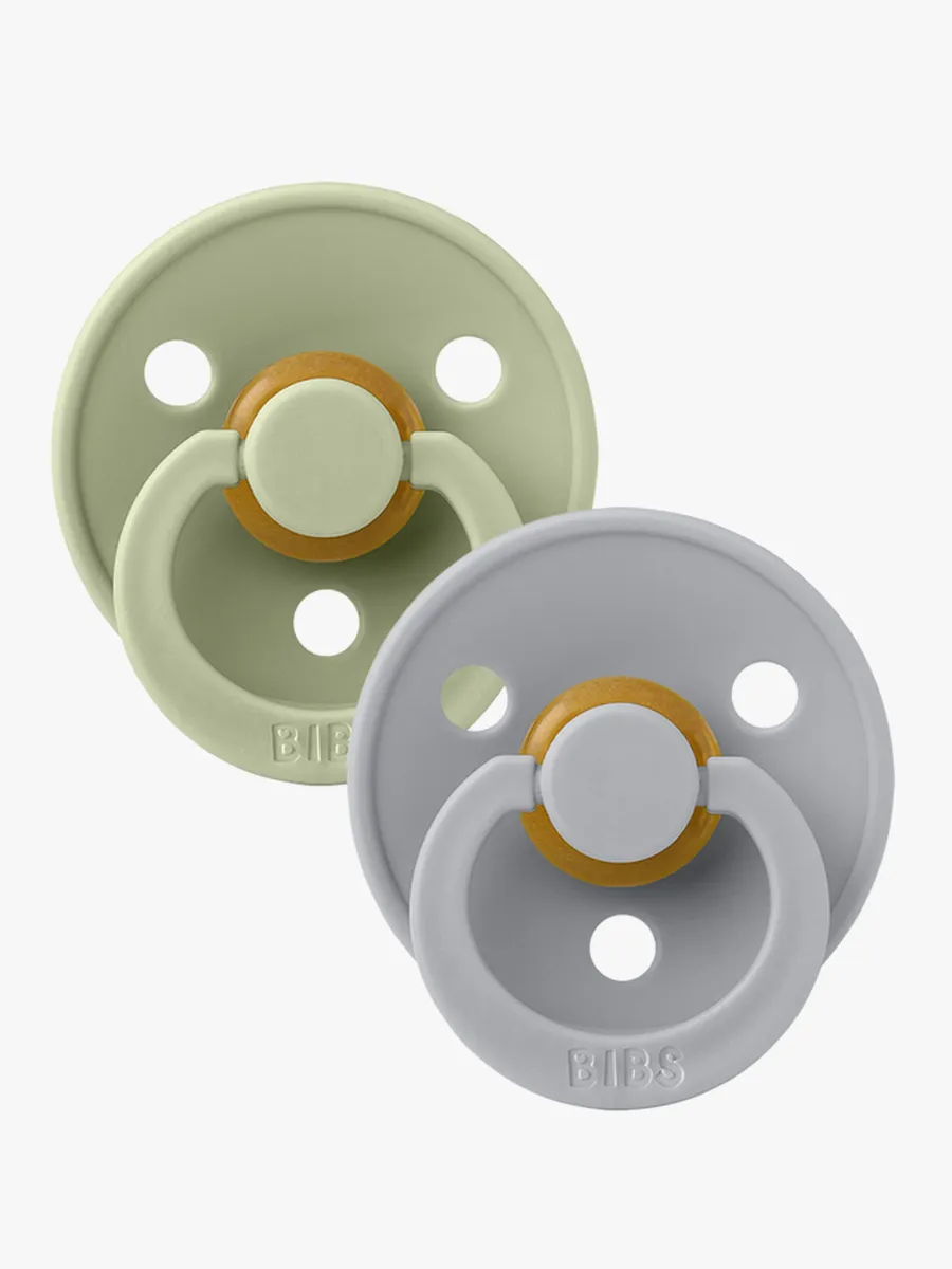 BIBS napp Colour 2-pack 6-18 mån, sage/cloud