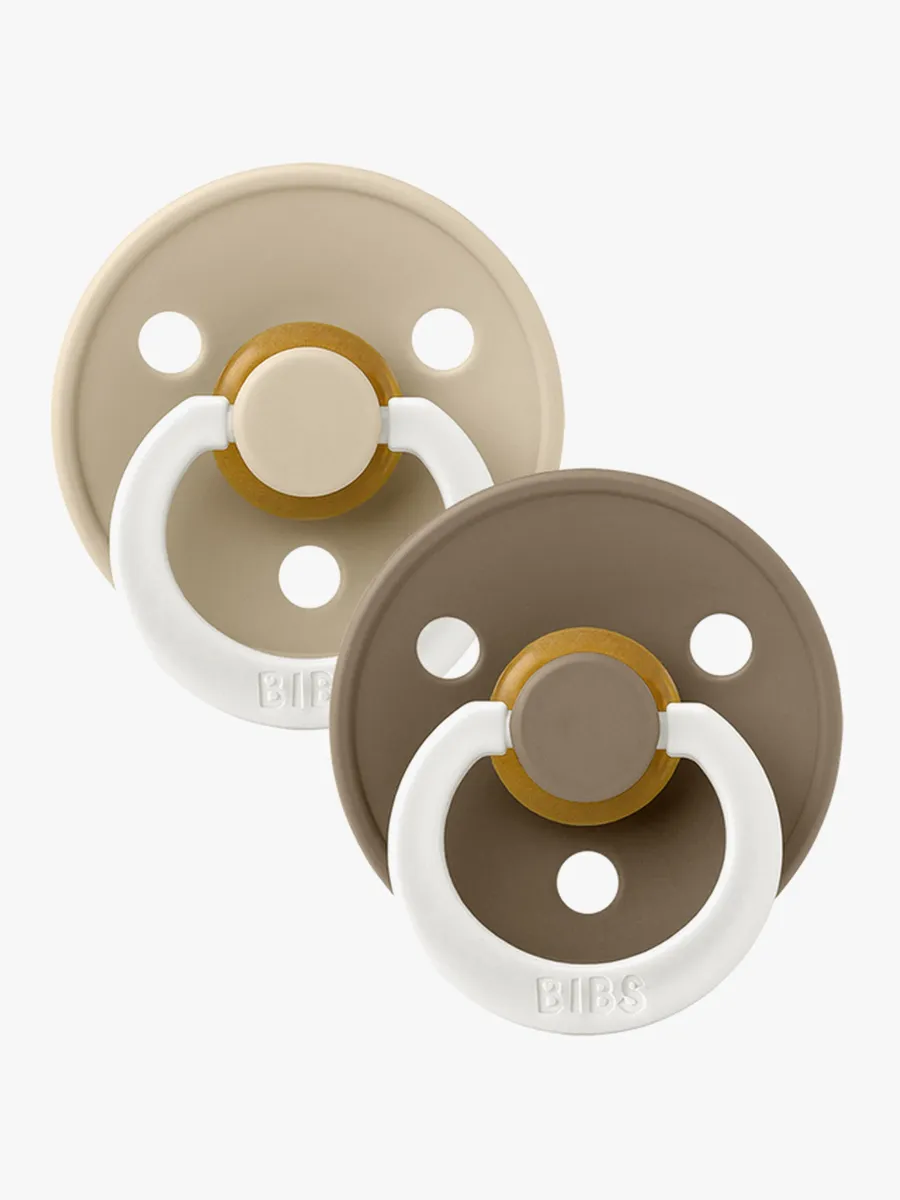 BIBS napp Colour Night 2-pack 6-18 mån, vanilla/dark oak night