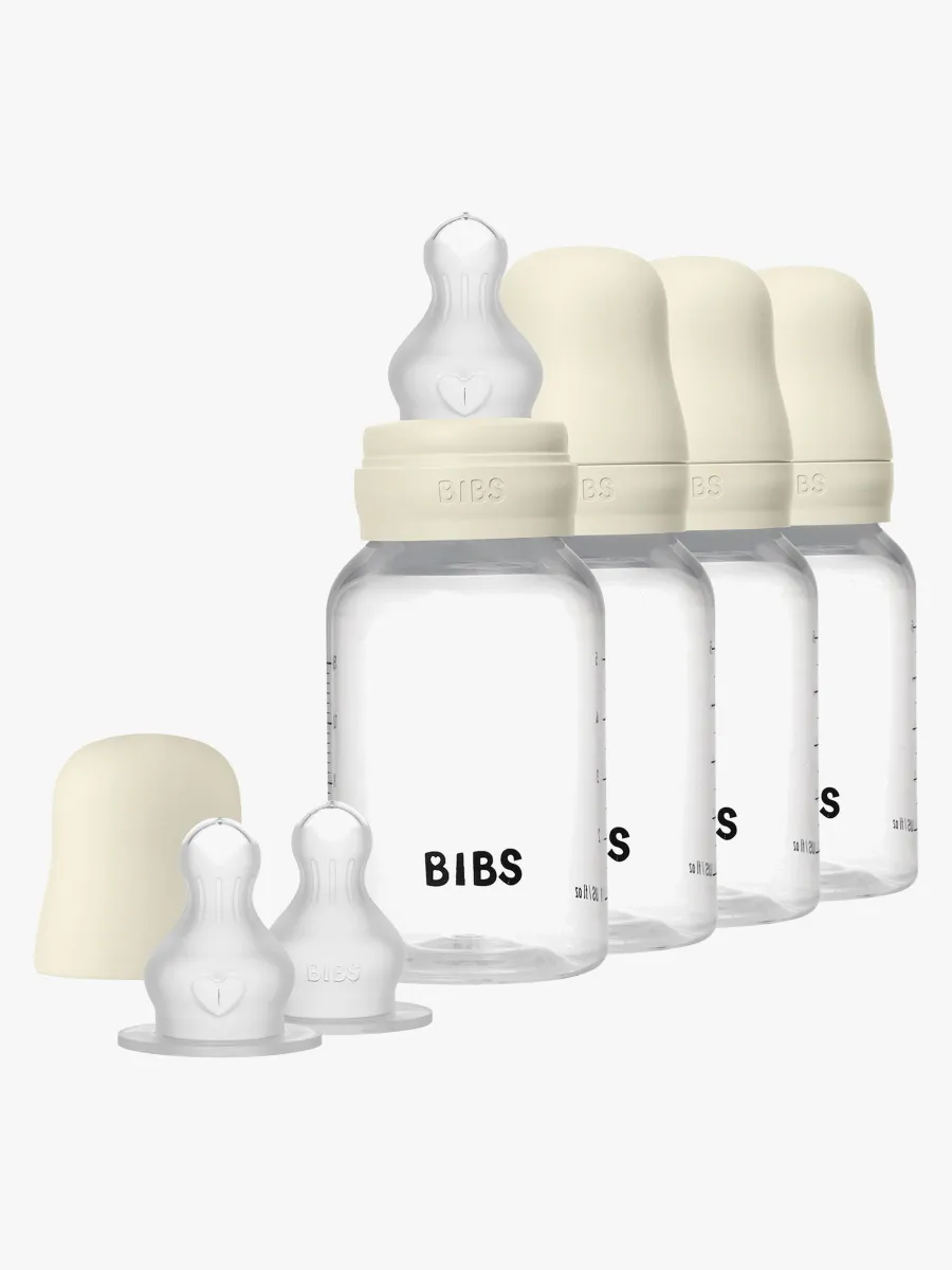 BIBS Nappflaska Silicone 4-pack 150 ml, Ivory
