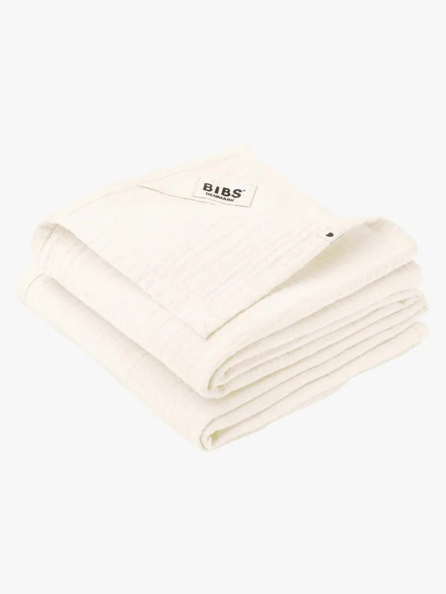 BIBS Snuttefilt Muslin 2-pack, Ivory