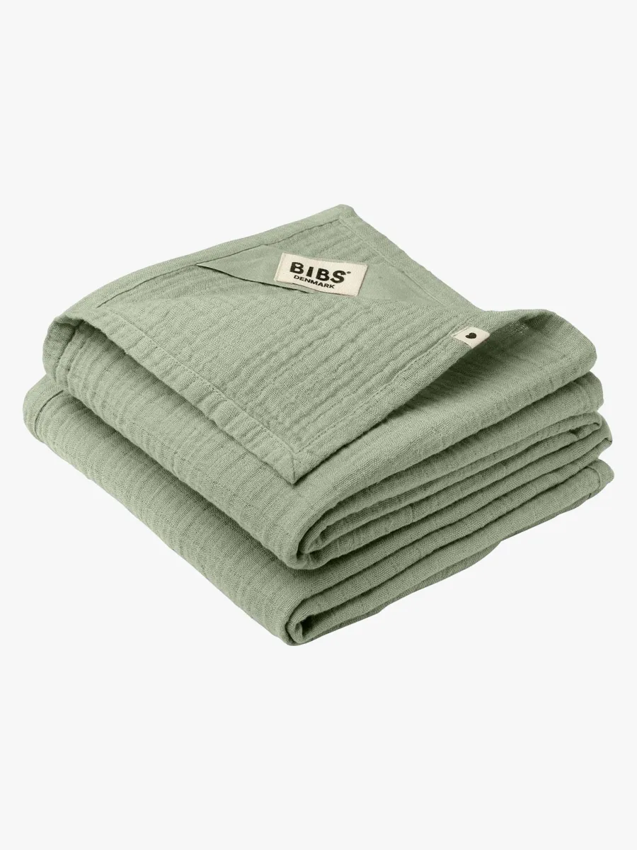 BIBS Snuttefilt Muslin 2-pack, Sage