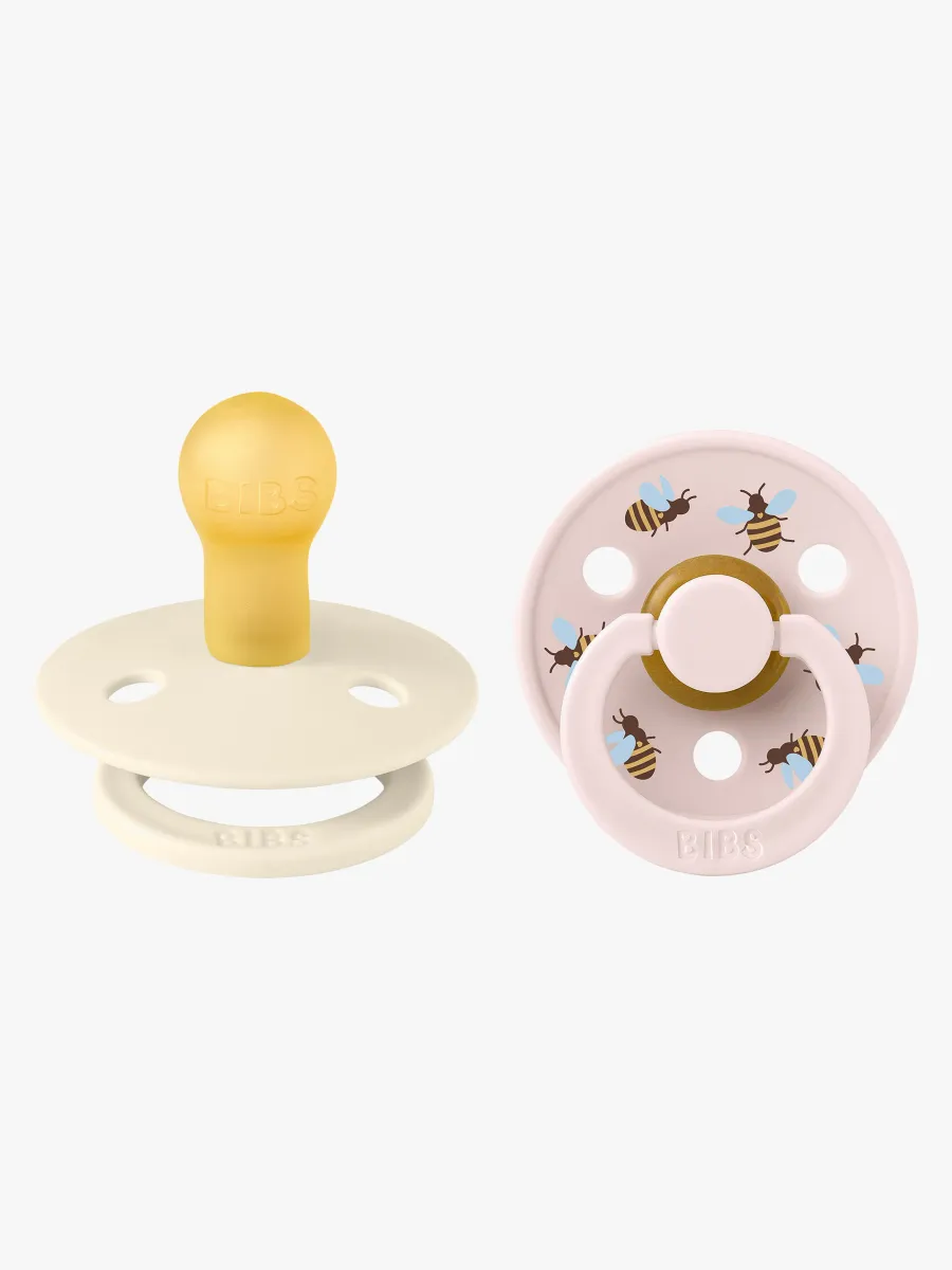 BIBS Studio Colour Bumblebee Napp 2-Pack Latex Stl 1, Ivory