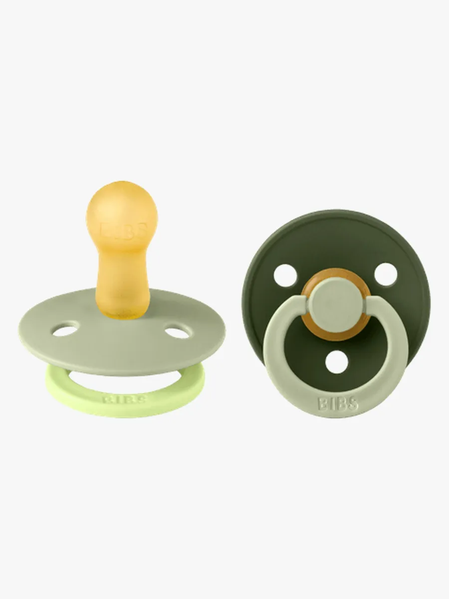 BIBS Studio Colour Fusion Napp 2-Pack Stl 2, Sage Hunter Green mix