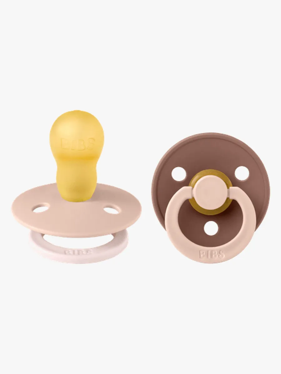 BIBS Studio Colour Fusion Napp 2-Pack Stl 3, Blush Woodchuck mix