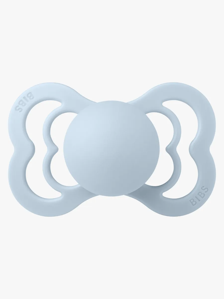 BIBS Supreme Napp Silikon Stl 2, Baby Blue