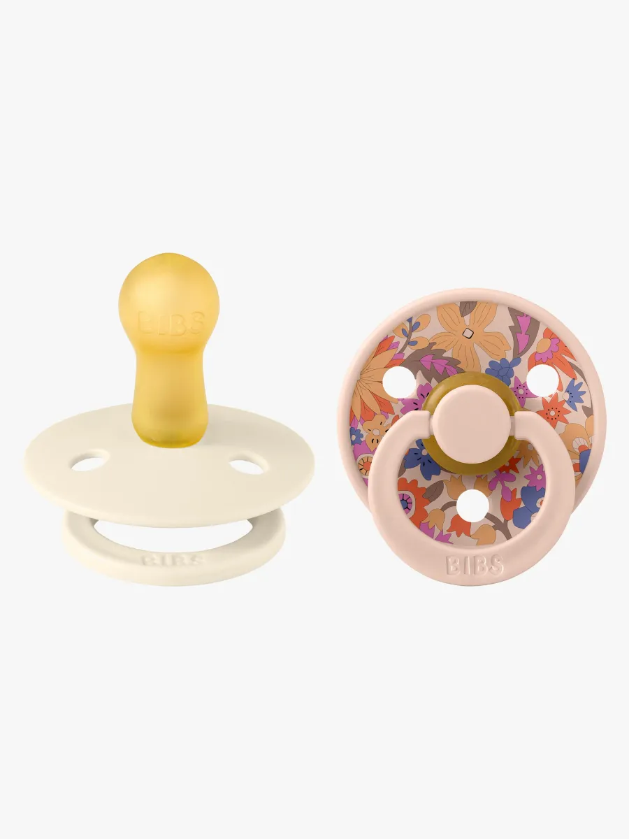 BIBS x Liberty Colour June Blossom Napp 2-Pack Latex Stl 2, Blush Mix