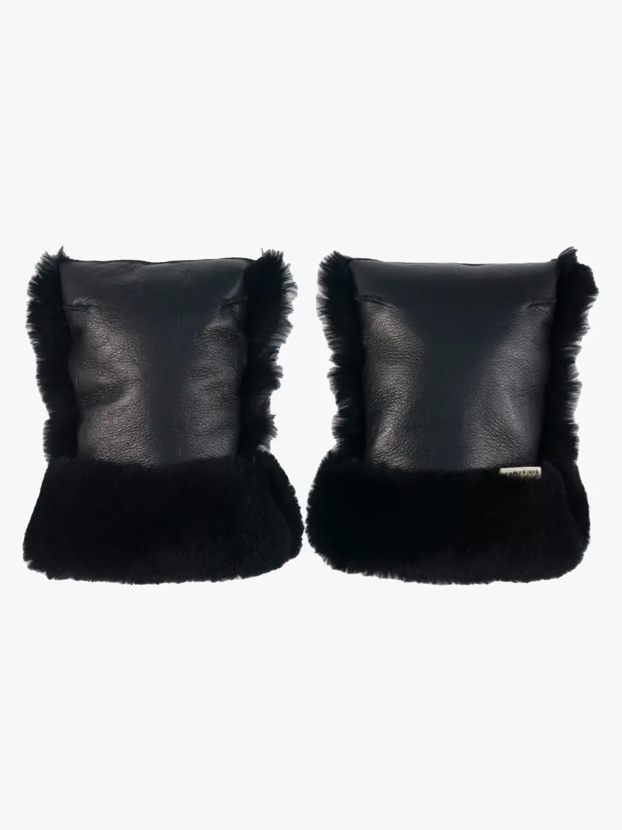BINIBAMBA Fårskinn Coated Buggy Handvärmare, Noir
