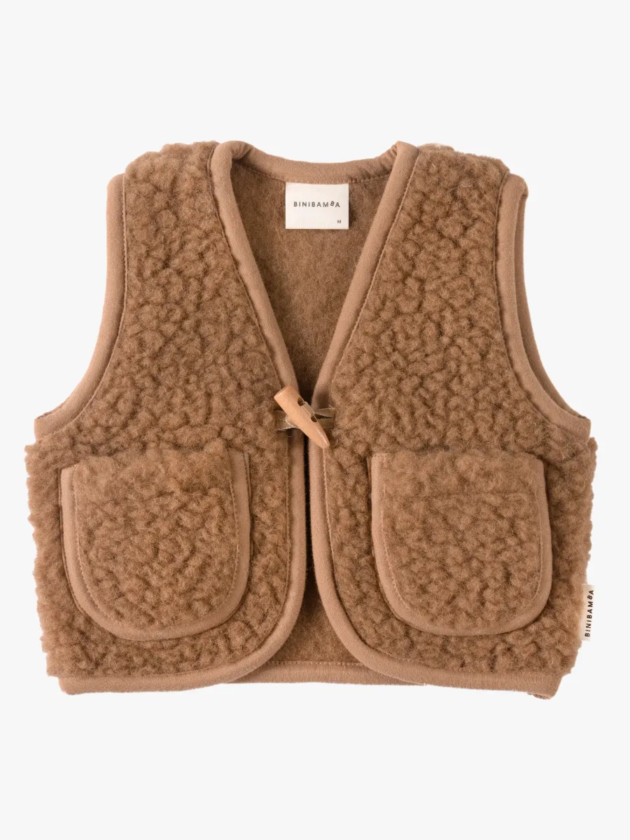 BINIBAMBA Merino Snuggle Väst, Bruno, 2-4 år