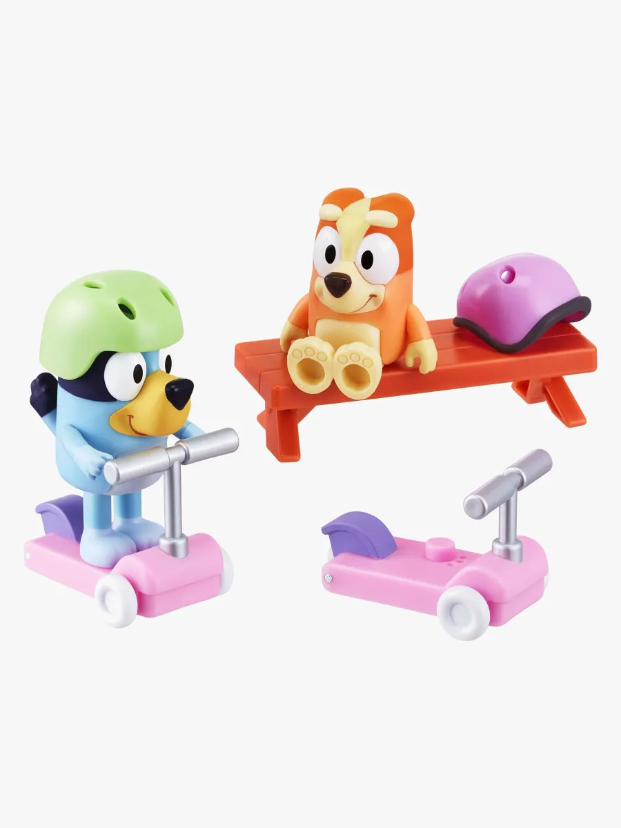 Bluey Figurset Bluey &  Bingo med Sparkcykel