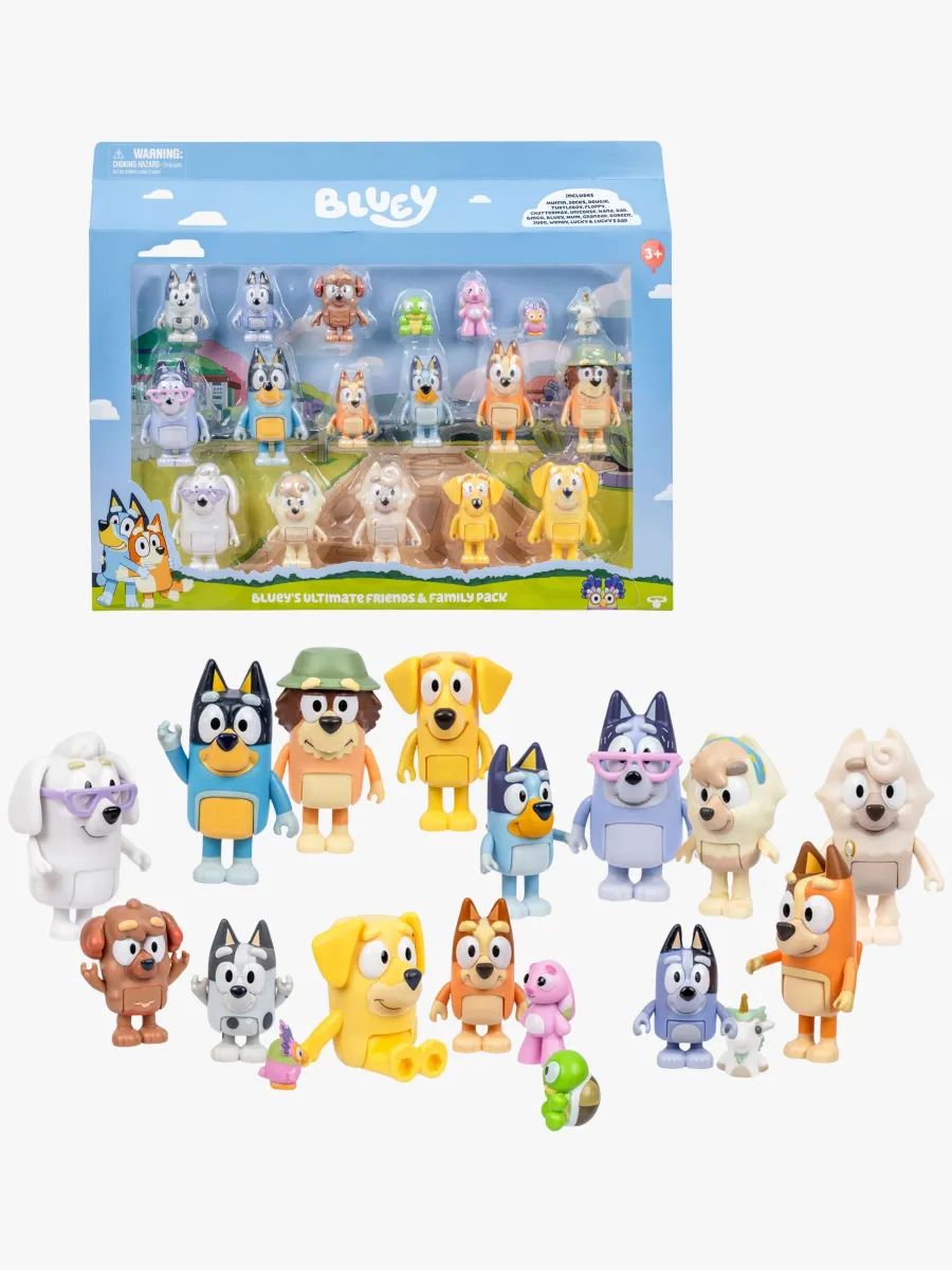 Bluey Figurset Familj &  Vänner 18 st