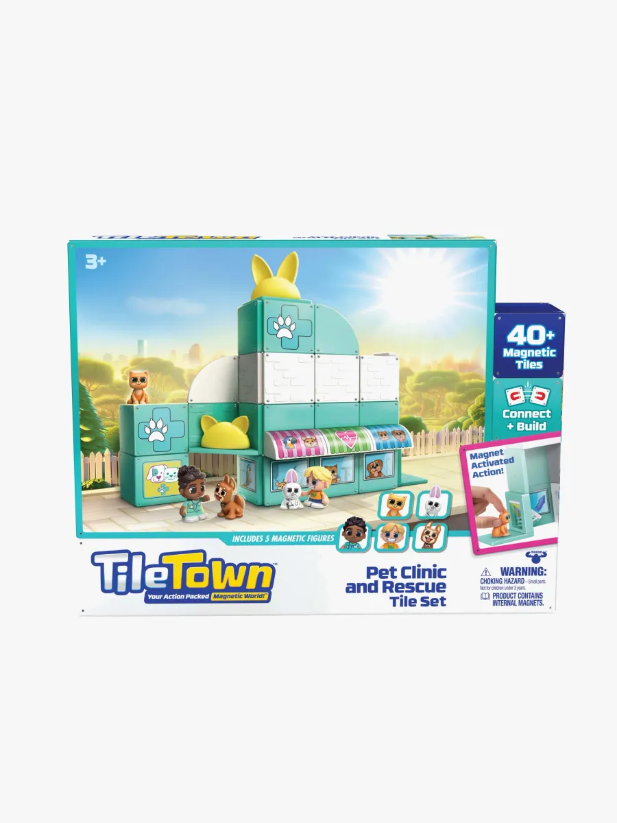 Bluey Tile Town Pet Clinic Magnetset 48 Bitar