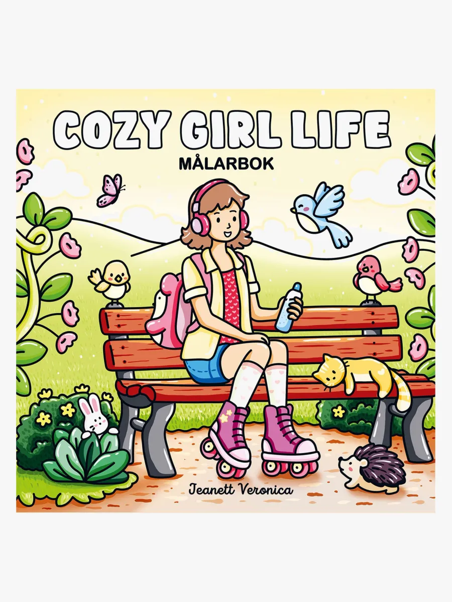 BokforlagetMaxStrom Cozy Girl Life Målarbok