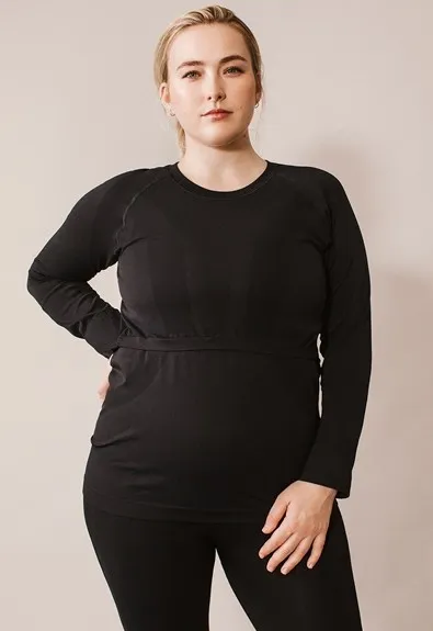 BOOB Långärmad Sport Top (Svart)