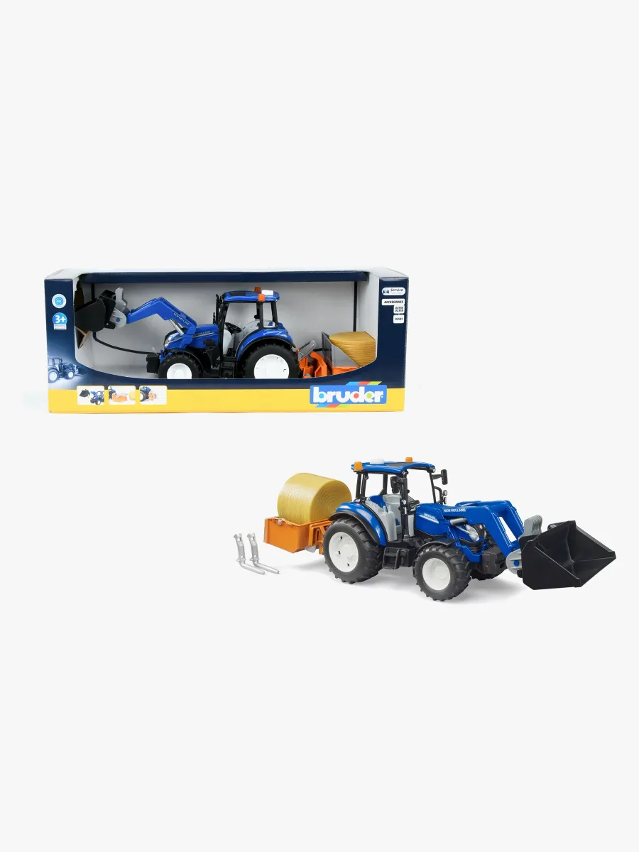 Bruder New Holland Traktor T5 120 med Frontlastare