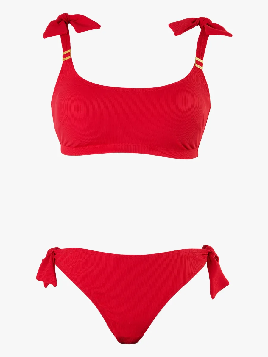 Cache Coeur Porto Vecchio Bikini, Red, S