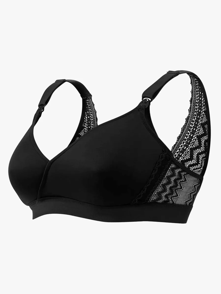 Cache Coeur SERENA Gravid/amnings-BH, Black, 75C/D