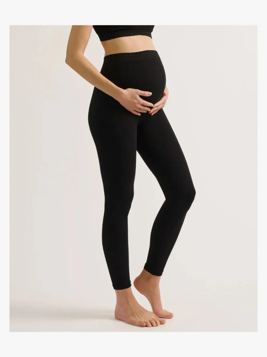 Cache Coeur ZOE SEAMLESS Gravidleggings, Black, M-L