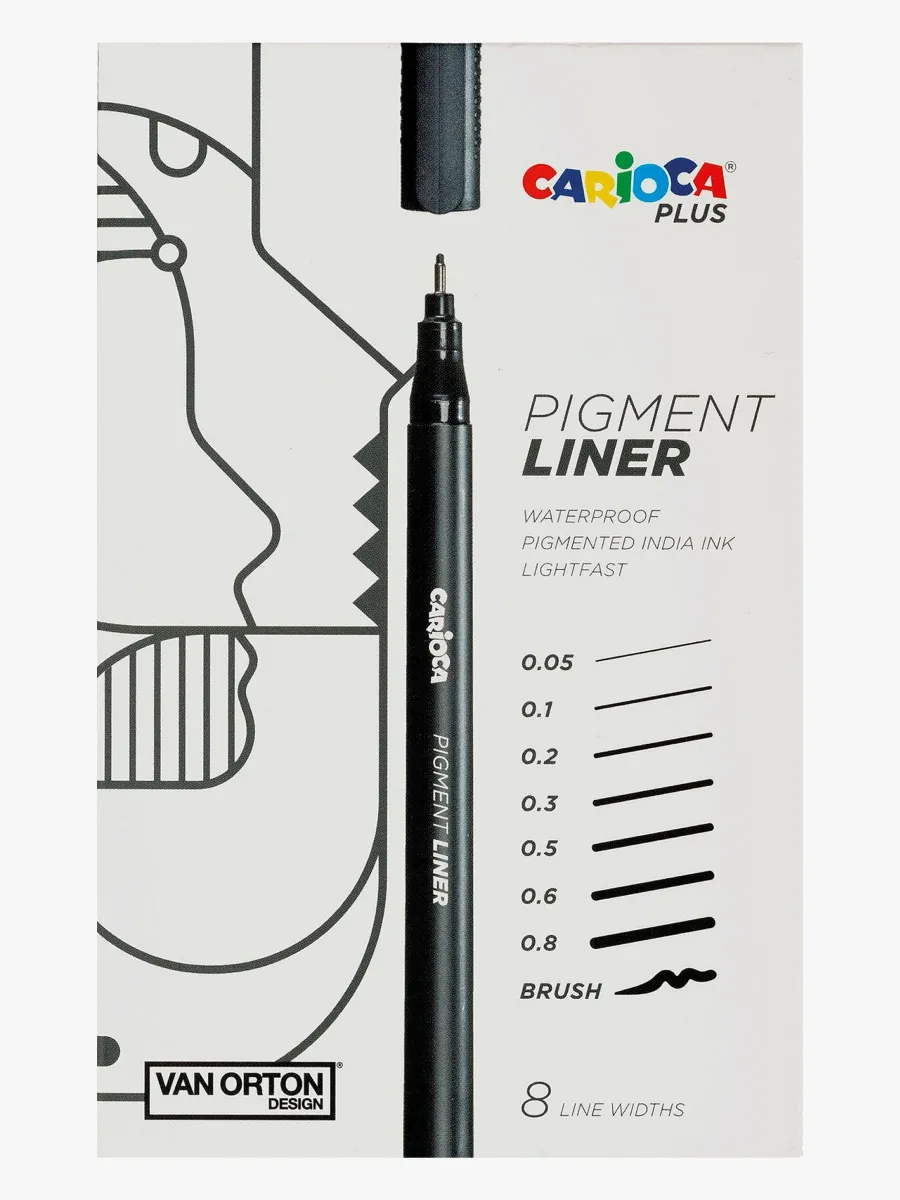 Carioca PLUS Pigmentliner 8-Pack