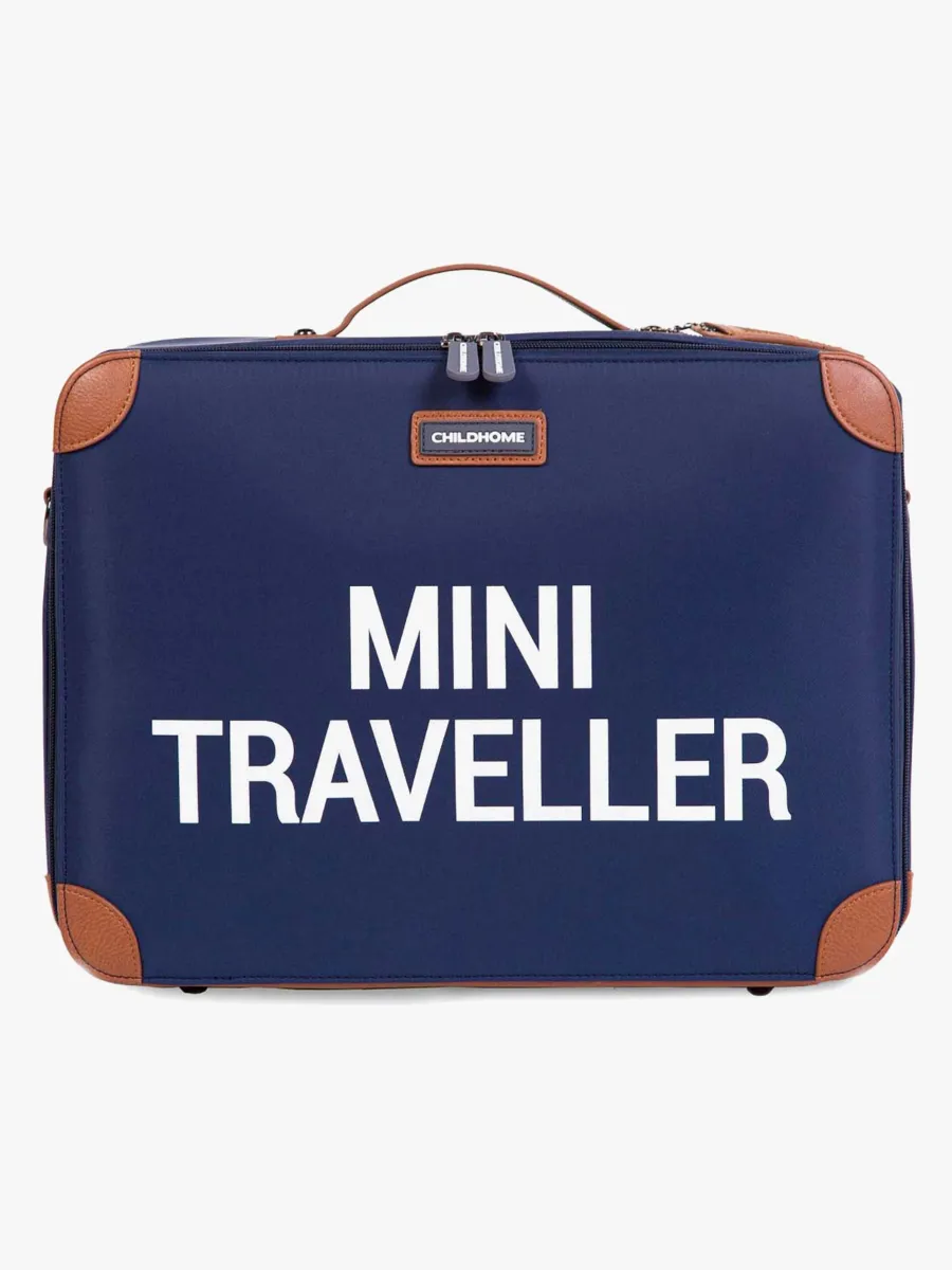 Childhome Mini Traveler Resväska, Navy/White