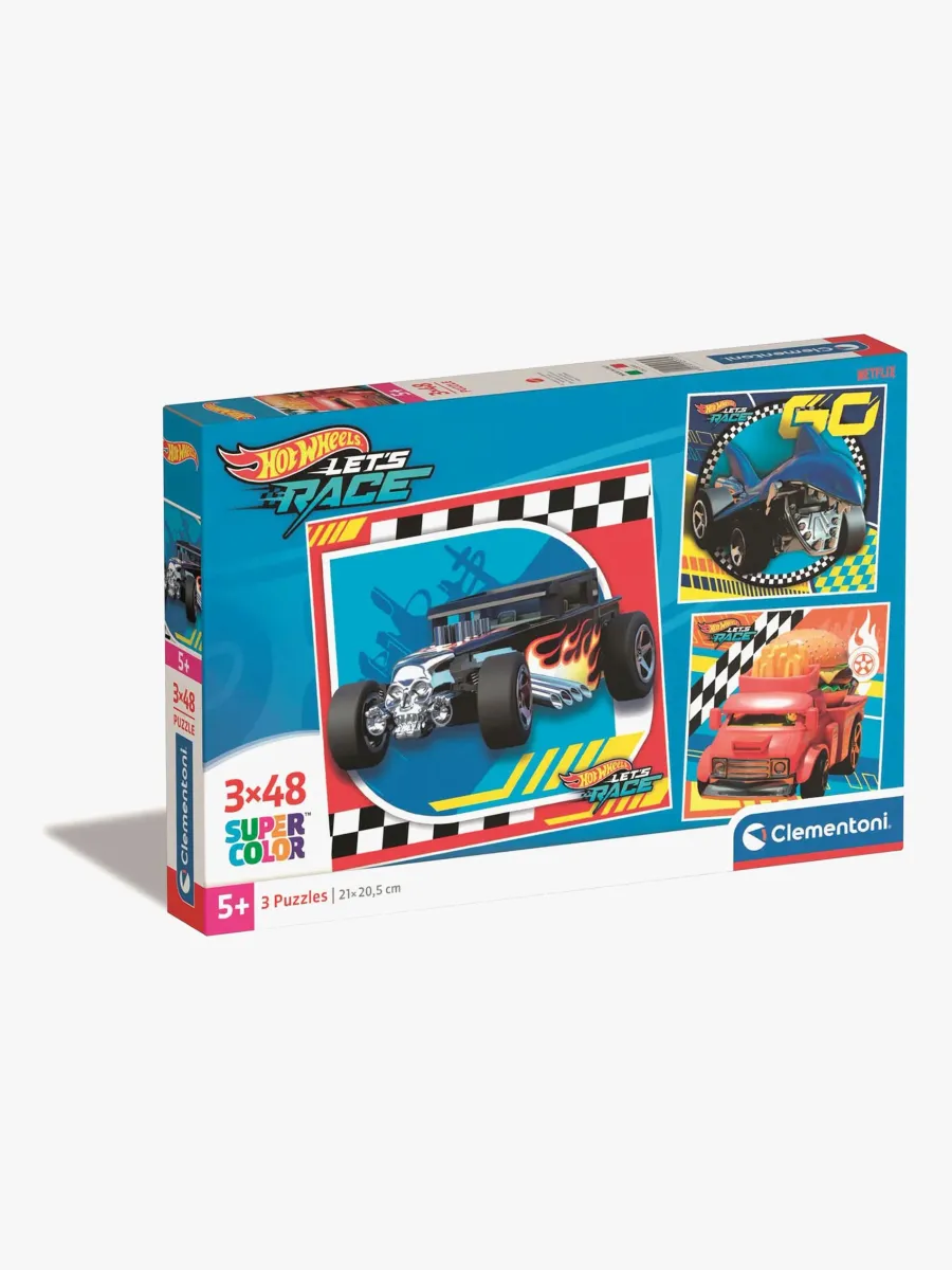 Clementoni Hot Wheels Pussel 3x48